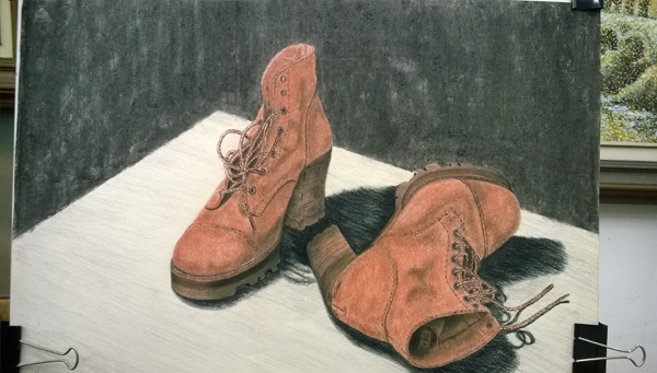 Aula de pintura no Atelier Damy Inforzato