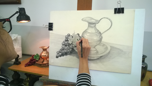 Pintura de aluno - Atelier Damy Inforzato